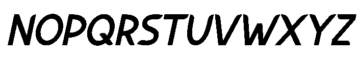 Imaji Italic Font UPPERCASE