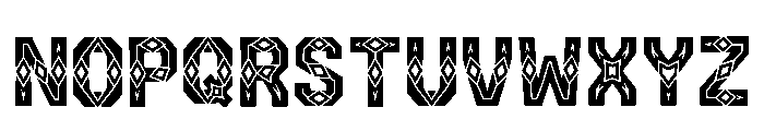 Iman Regular Font UPPERCASE