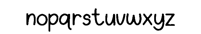 Imbe Font LOWERCASE