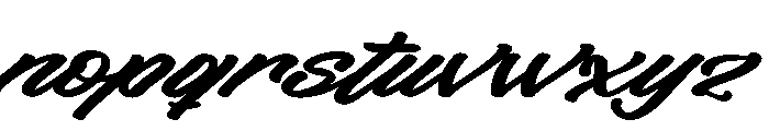 Imferture Roasted Italic Font LOWERCASE
