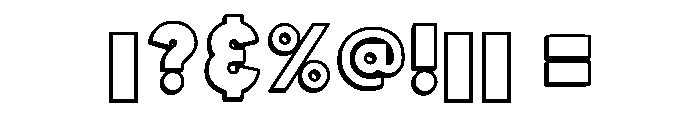 Imoet Outline Regular Font OTHER CHARS