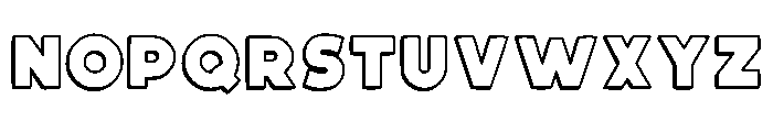 Imoet Outline Regular Font LOWERCASE