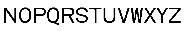 Imonospace Regular Font UPPERCASE
