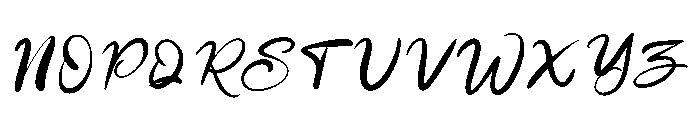 Imote Font UPPERCASE