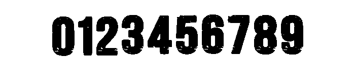 Impact Grunge Regular Font OTHER CHARS