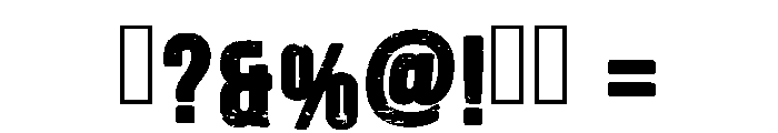 Impact Grunge Regular Font OTHER CHARS