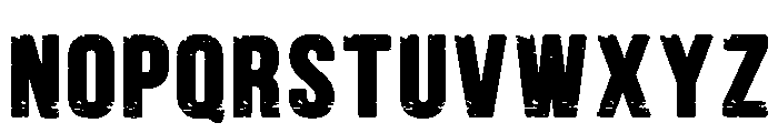 Impact Grunge Regular Font LOWERCASE