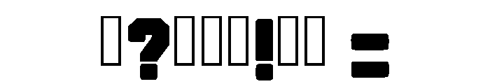 Impact Zone Regular Font OTHER CHARS