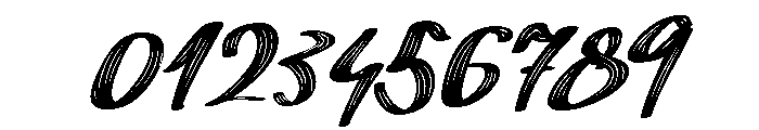 Imperfect Dry Brush Italic Font OTHER CHARS