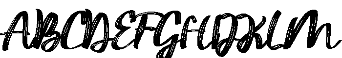 Imperfect Dry Brush Font UPPERCASE