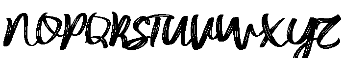 Imperfect Dry Brush Font UPPERCASE