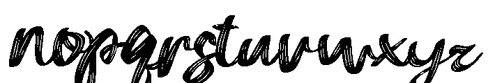 Imperfect Dry Brush Font LOWERCASE
