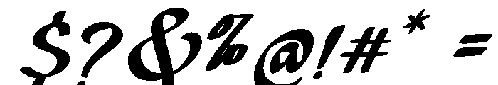 Imperfect-Italic Font OTHER CHARS