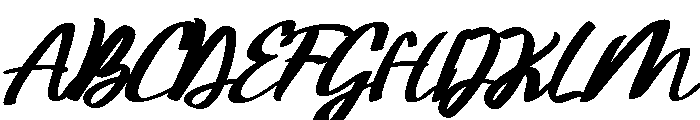 Imperfect-Italic Font UPPERCASE