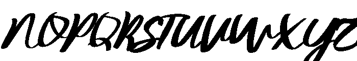Imperfect-Italic Font UPPERCASE