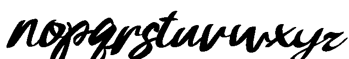 Imperfect-Italic Font LOWERCASE