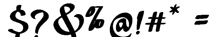 Imperfect Font OTHER CHARS