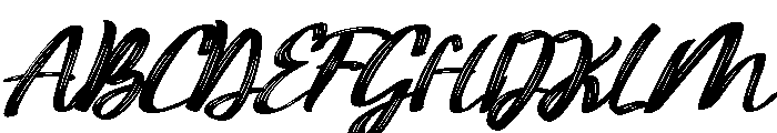 ImperfectDryBrush-Italic Font UPPERCASE