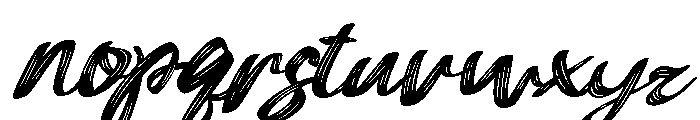 ImperfectDryBrush-Italic Font LOWERCASE