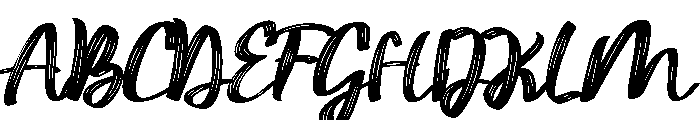 ImperfectDryBrush Font UPPERCASE