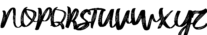ImperfectDryBrush Font UPPERCASE