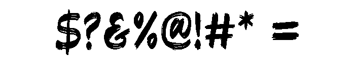 ImperfettoFive-Regular Font OTHER CHARS