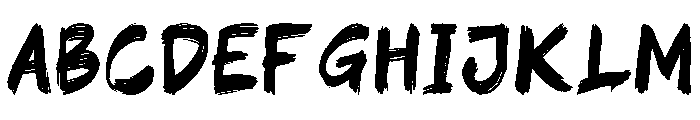 ImperfettoFive-Regular Font UPPERCASE