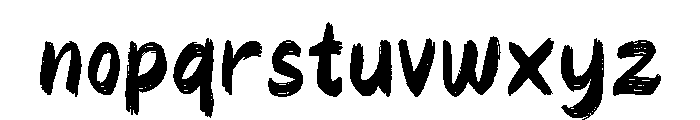 ImperfettoFive-Regular Font LOWERCASE