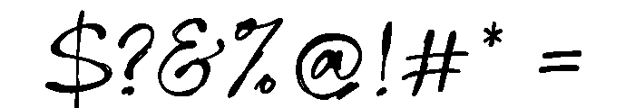 ImperfettoFour-Regular Font OTHER CHARS