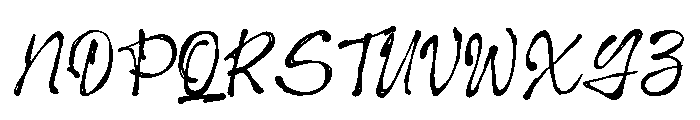 ImperfettoFour-Regular Font UPPERCASE