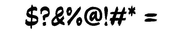 ImperfettoSix-Regular Font OTHER CHARS