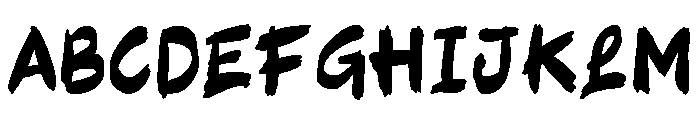 ImperfettoSix-Regular Font UPPERCASE