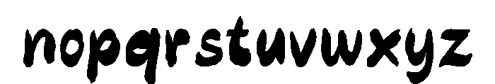 ImperfettoSix-Regular Font LOWERCASE