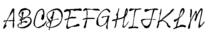 ImperfettoThree-Regular Font UPPERCASE
