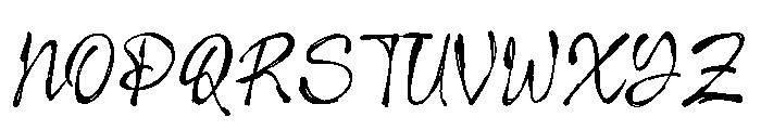 ImperfettoThree-Regular Font UPPERCASE