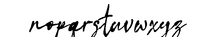 ImperfettoThree-Regular Font LOWERCASE