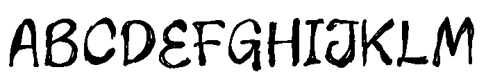 ImperfettoTwo-Regular Font UPPERCASE