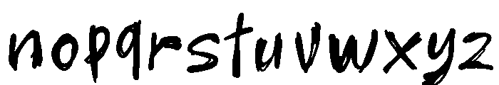 ImperfettoTwo-Regular Font LOWERCASE