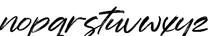 Imperial Munich Italic Font LOWERCASE