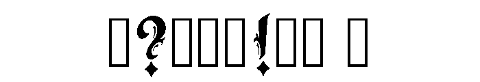 Imperial Regular Font OTHER CHARS