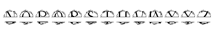 Imperium Split Monogram Font UPPERCASE