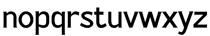 Imreg Font LOWERCASE