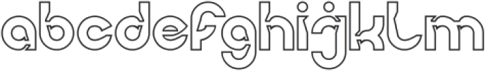 IMAGINARY-Hollow otf (400) Font LOWERCASE