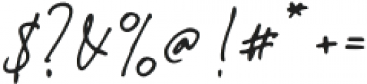 Imestaviga Signature Regular otf (400) Font OTHER CHARS