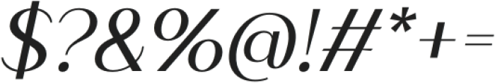 Impana-Italic otf (400) Font OTHER CHARS