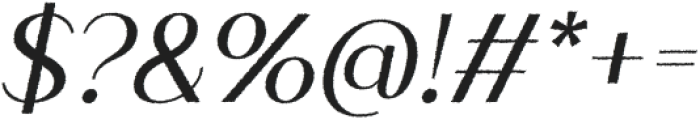 Impana Rough Italic otf (400) Font OTHER CHARS