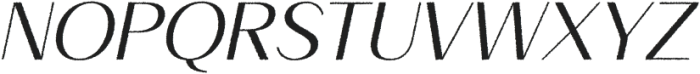Impana Rough Italic otf (400) Font UPPERCASE