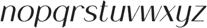 Impana Rough Italic otf (400) Font LOWERCASE