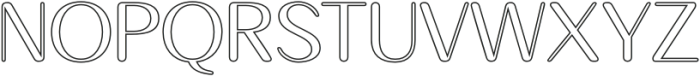 Impana Rounded Outline otf (400) Font UPPERCASE