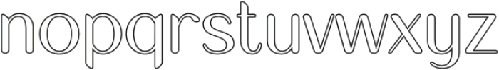 Impana Rounded Outline otf (400) Font LOWERCASE